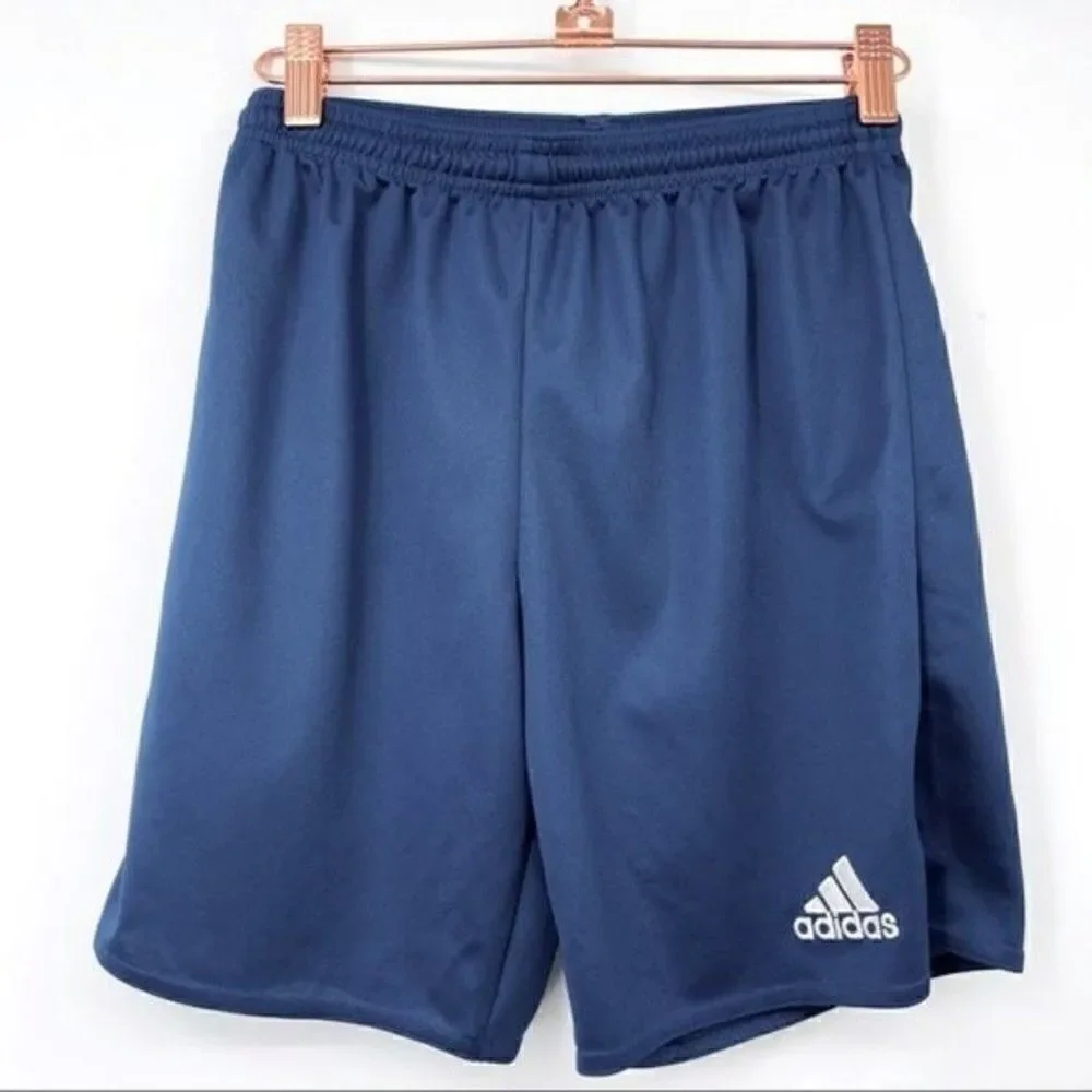 Adidas Condivo 18 training shorts girls large BoxN sz 13 to 14Y blue soccer